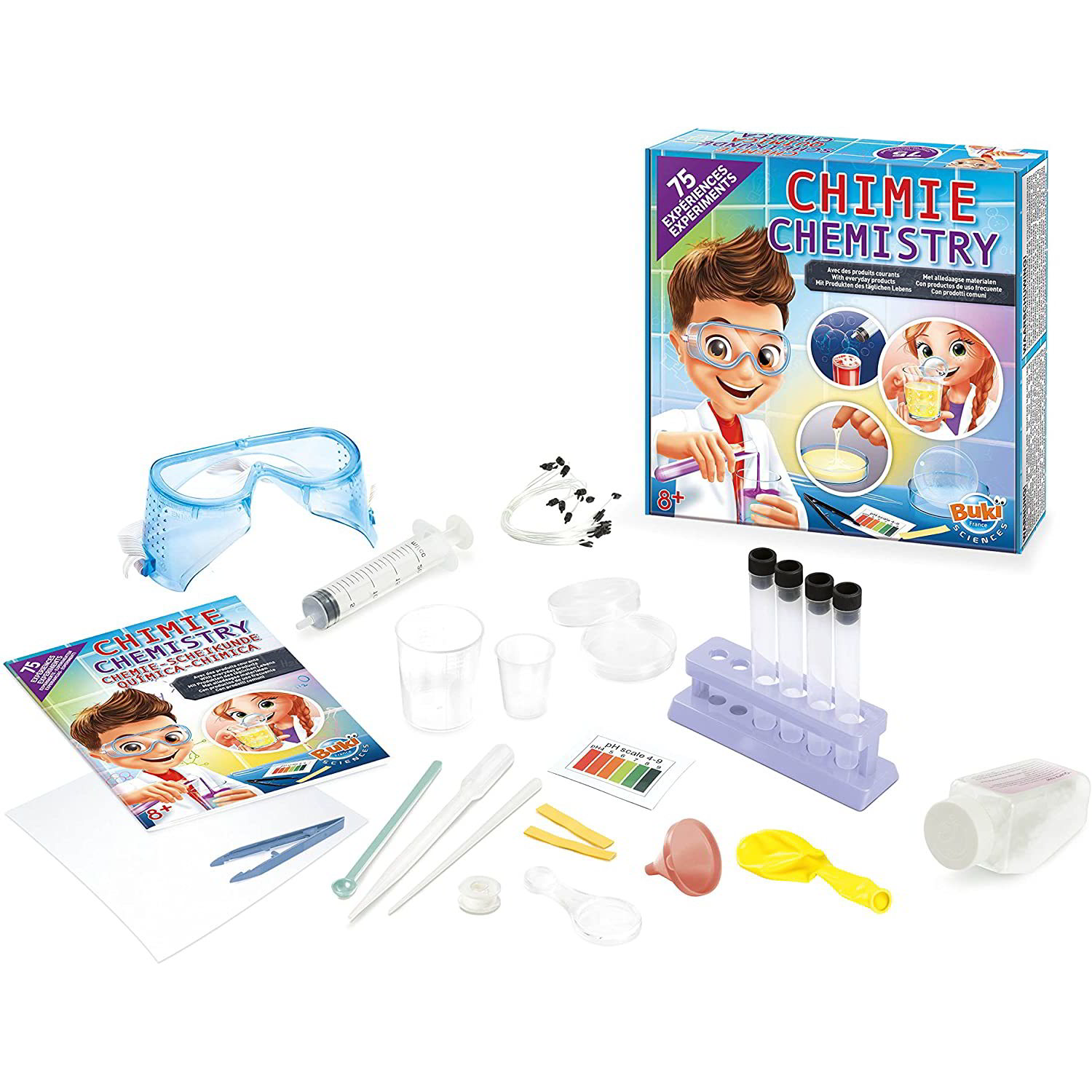 BUKI: Kémiai kísérleti doboz 75 kísérlettel (8363)