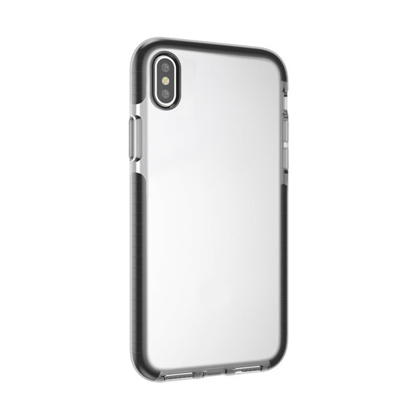 4-OK szilikon telefonvédő (közepesen ütésálló, légpárnás keret) FEKETE [Apple iPhone XS Max 6.5]