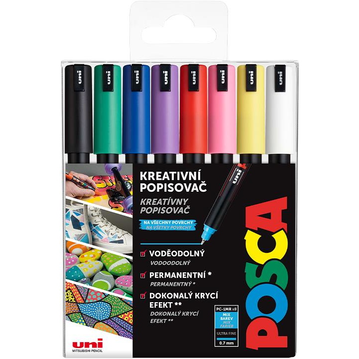 UNI Posca 1MR 8 pcs basic (5012788003635)