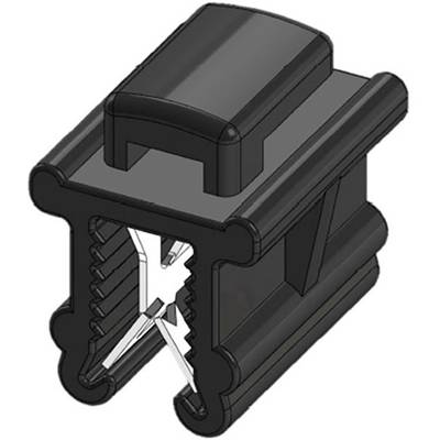 WKK 50096 Kábelkötöző 200 mm 4.80 mm Fekete Átlós kábelkötegelés, Hőstabilizált, Időjárásálló 1 db (50096)