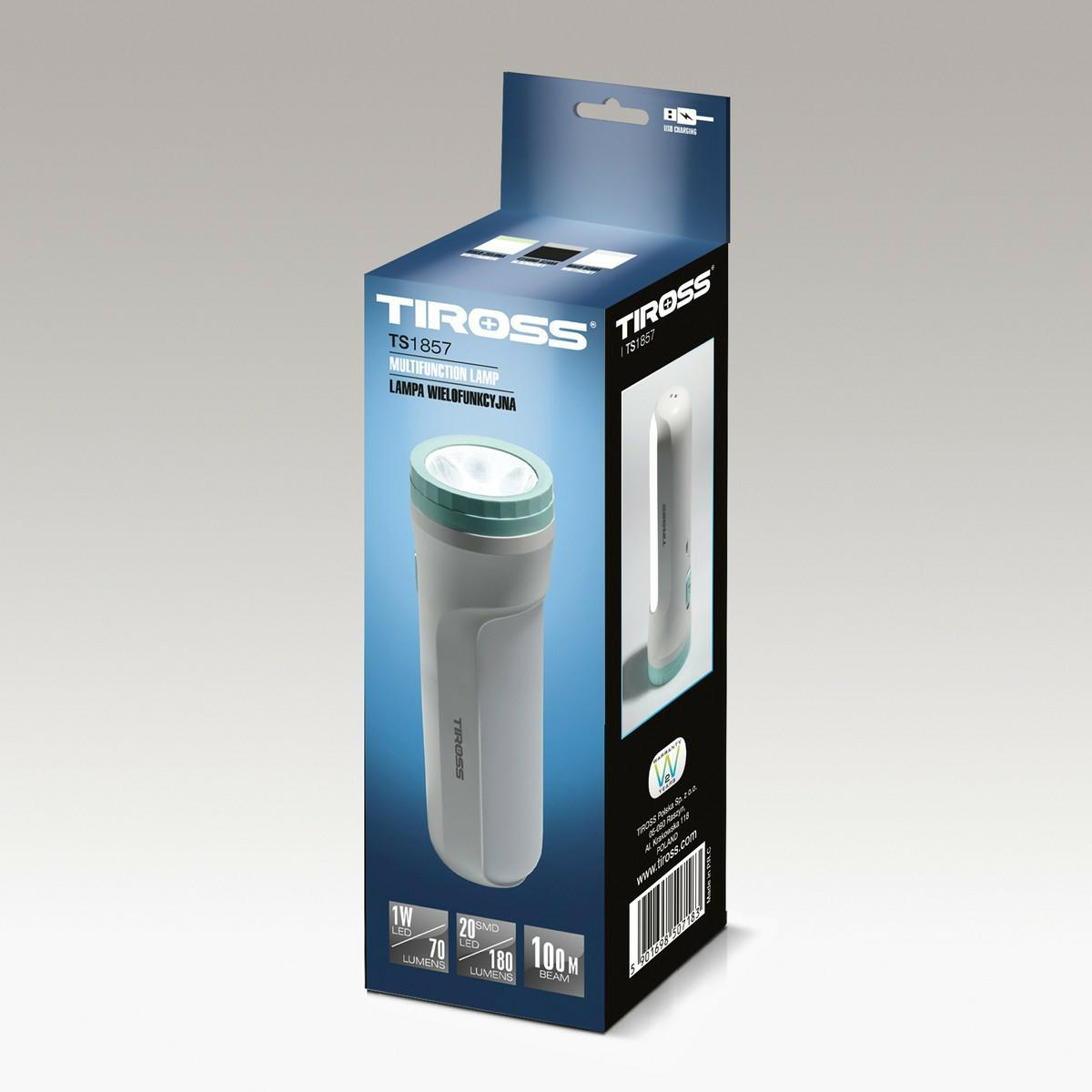 Klasszikus zseblámpa Tiross 100 lm LED (TS-1857)