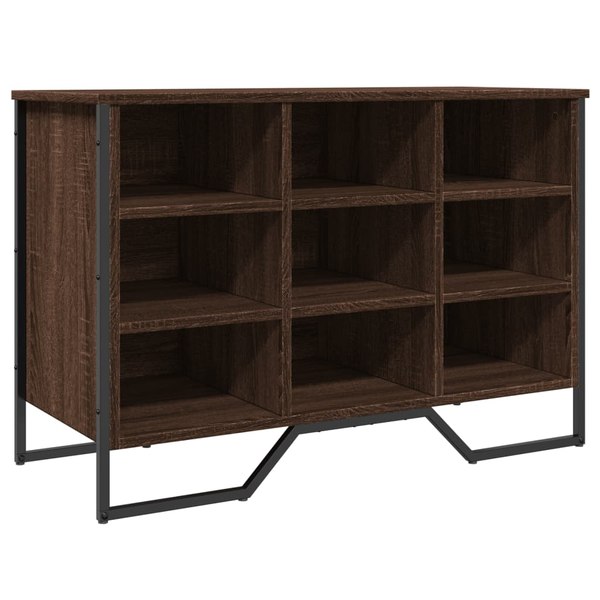 barna tölgy színű szerelt fa cipősszekrény 90 x 38 x 61,5 cm
