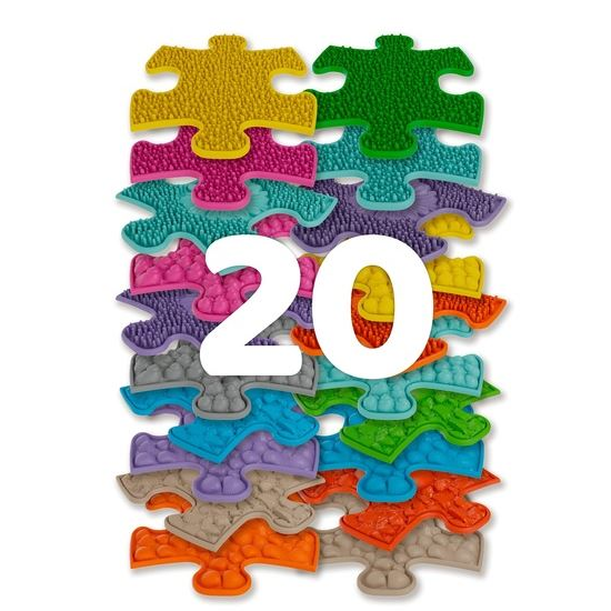 Muffik Szenzoros ortopédiai mini puzzle szőnyeg szett 20 db-os (MFK-051) (MFK-051)