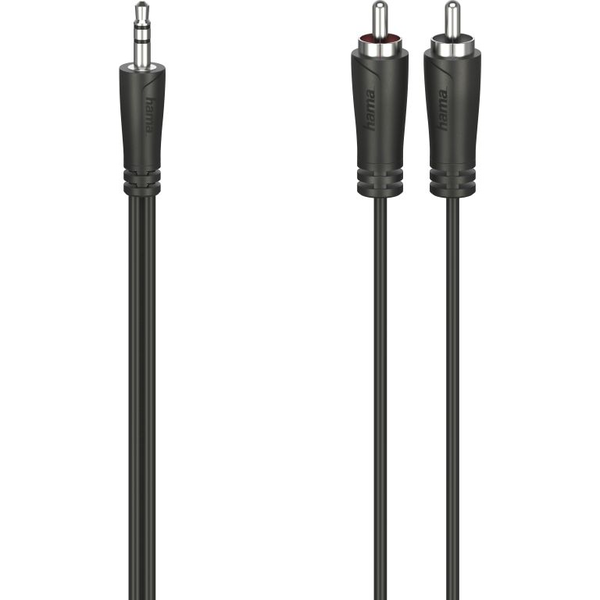 Hama 00205109 cavo audio 0,75 m 3.5mm 2 x RCA Nero
