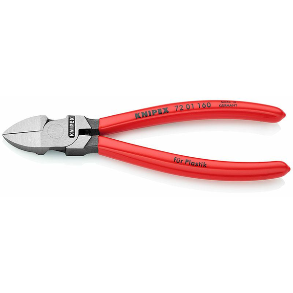 Oldalcsípő műanyaghoz, max.: 1,2 mm, Knipex 72 01 140