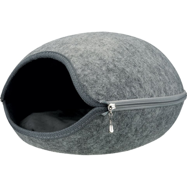 Trixie Cueva Suave Luna, Fieltro, 40×24×46cm, Gris Claro