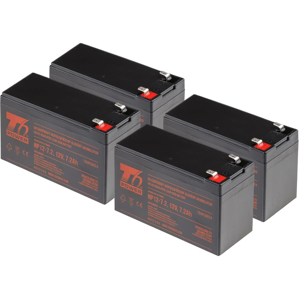 Battery set T6 Power for APC Smart-UPS XL 1400VA RM 3U, VRLA, 12 V