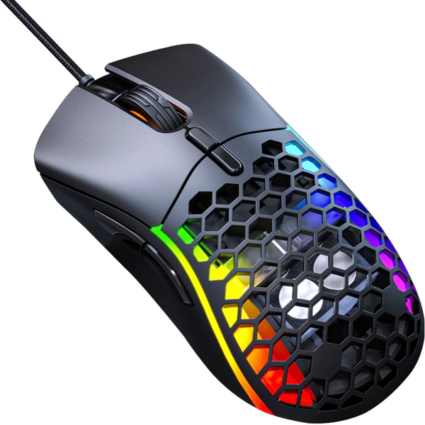 iMICE T60 7200 DPI RGB USB Gaming Egér - Fekete