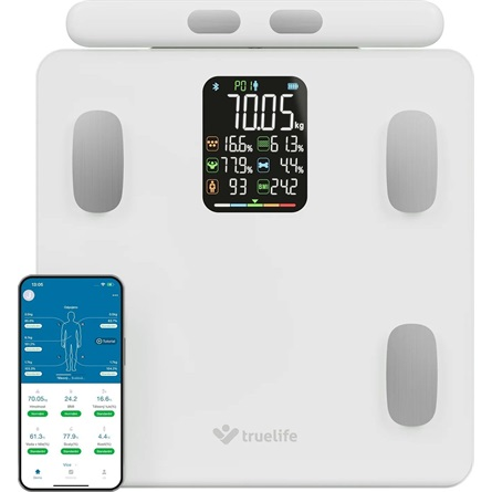 TrueLife FitScale W8 White Okosmérleg 15 mérési funkcióval