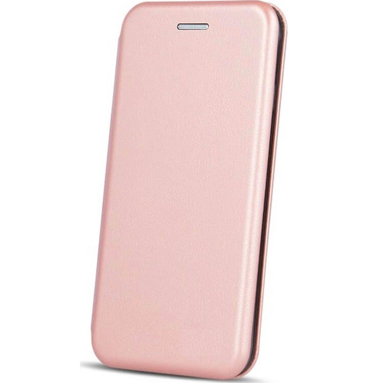 LG K52 / K62, Oldalra nyíló tok, stand, Forcell Elegance, vörösarany (97521)