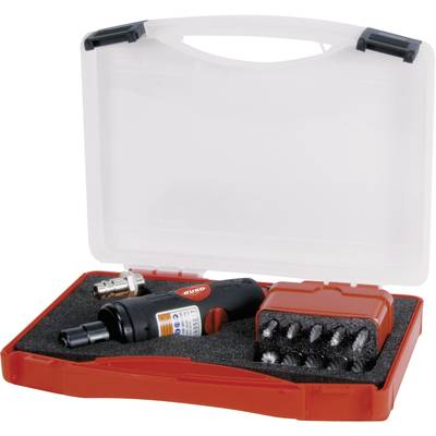 Sűrített levegős csiszoló 1/4 (6,3 mm) 6.2 bar RUKO Tartozékokkal, Hordtáskával (116100)