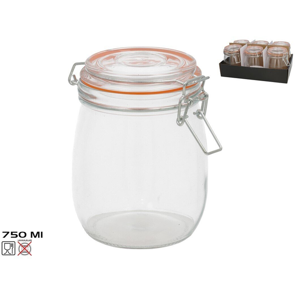 Dell Hermētiska burka 750 ml  14 3 x 11 5 x 14 cm  KITCHEN&GO 8445393424392 (8445393424392)