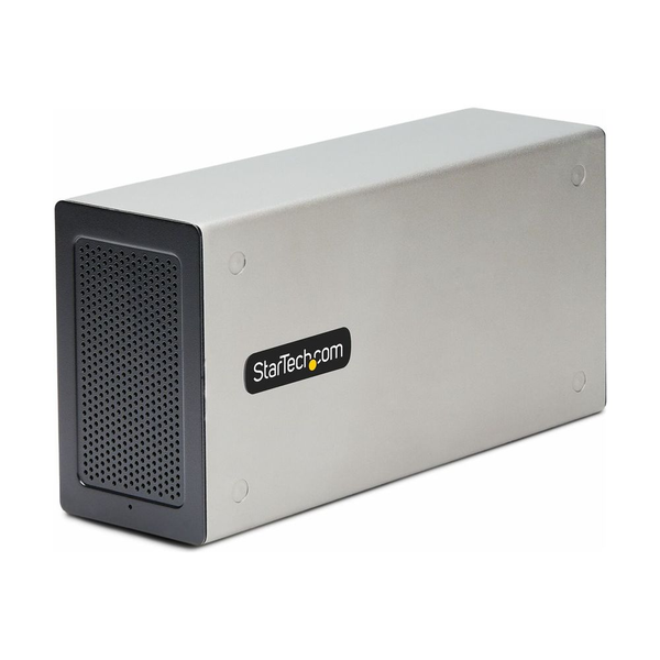 StarTech.com 2TBT3-PCIE-ENCLOSURE dockingstation Ledningsført Thunderbolt 3 Sølv