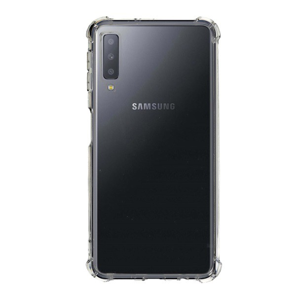 Szilikon telefonvédő (közepesen ütésálló, légpárnás sarok) ÁTLÁTSZÓ [Samsung Galaxy A7 (2018) SM-A750F] (5996457831593)