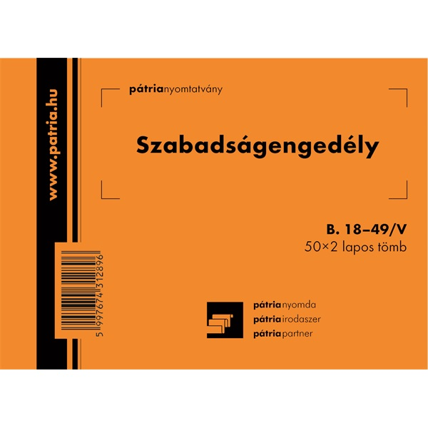 B.18-49/V A6 fekvő 