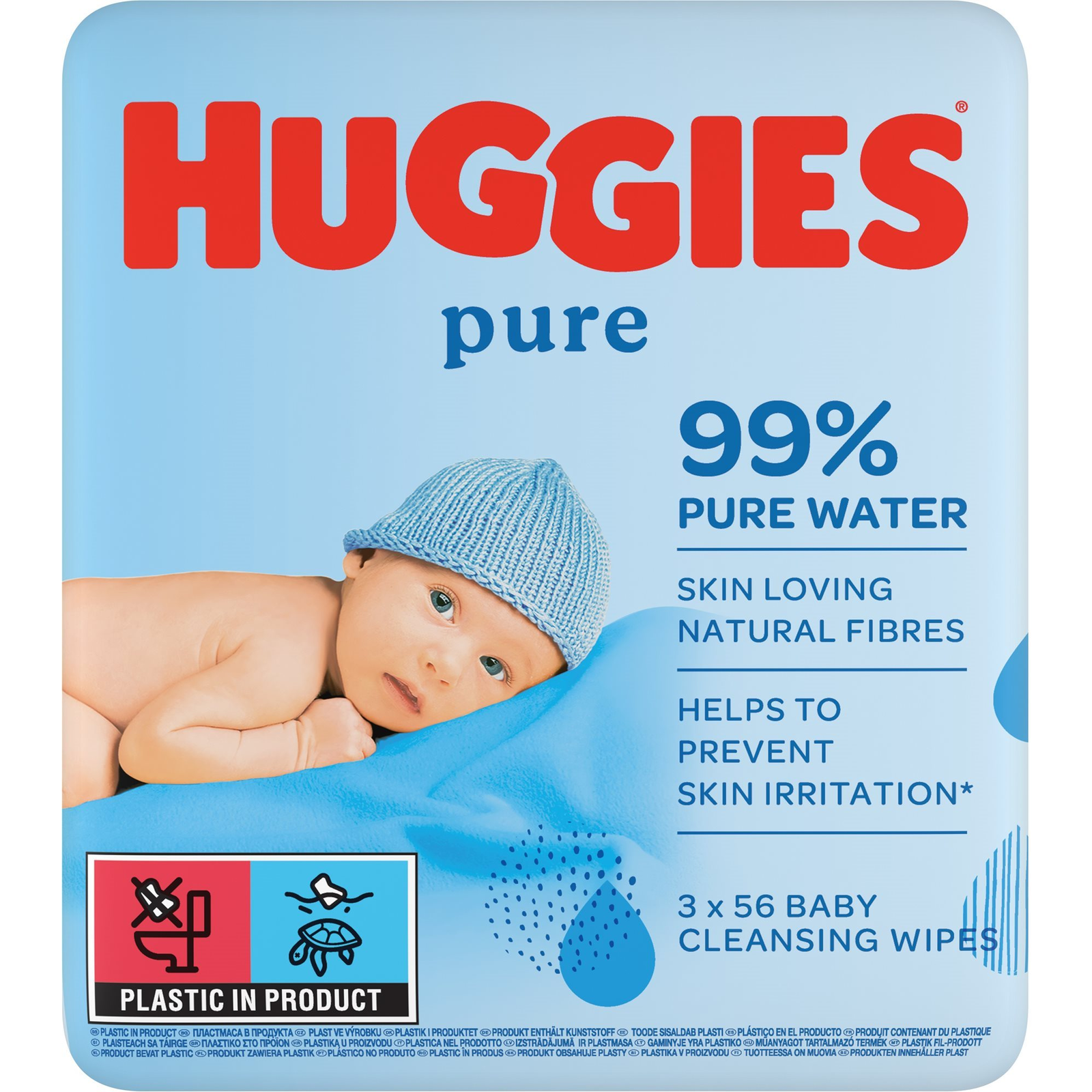 HUGGIES Pure Triplo (3× 56 db) (5029053550091)