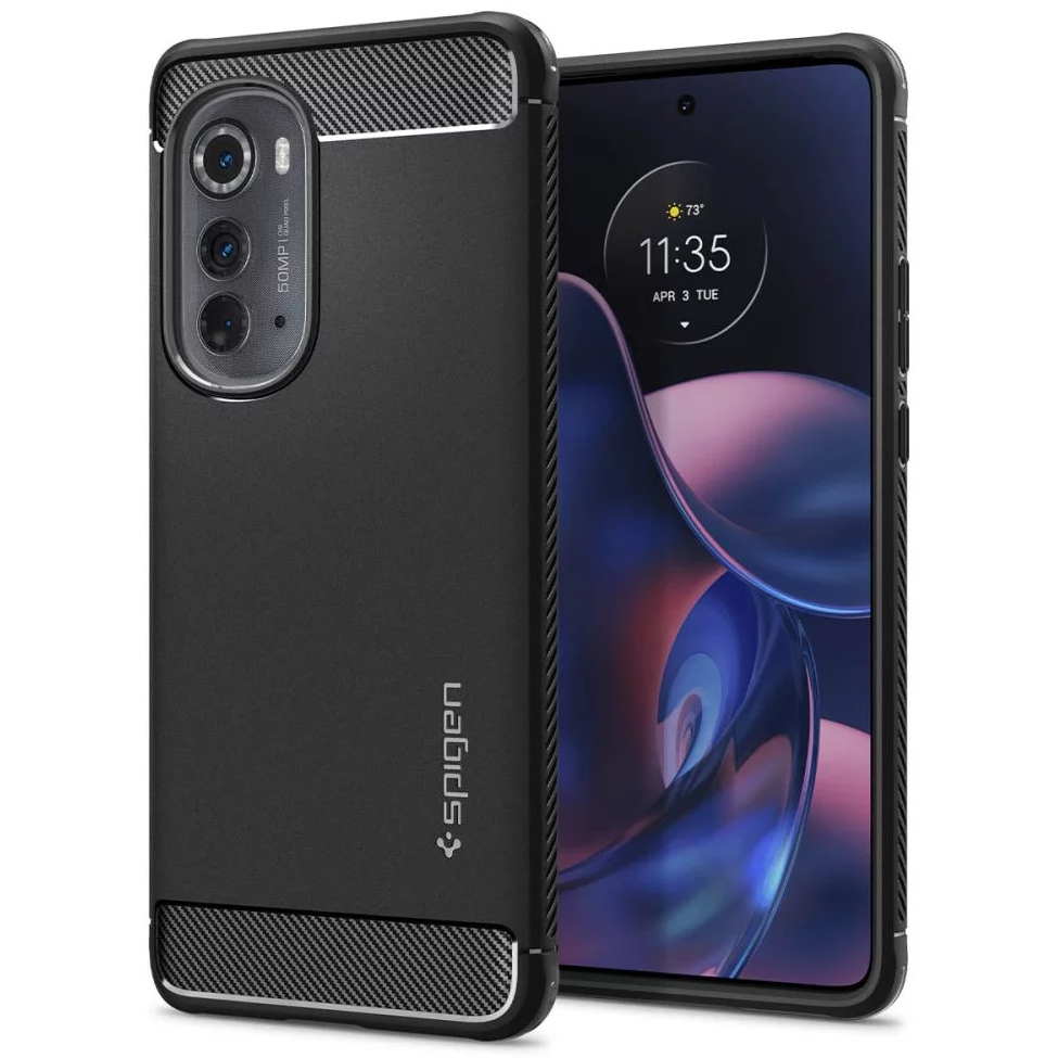 Spigen Rugged Armor Motorola Edge (2022) tok fekete (ACS05544) (ACS05544)