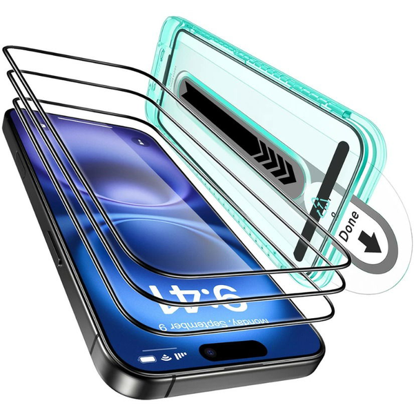 ESR Tempered-Glass Screen Protector iPhone 16 Plus üvegfólia - 3 Pack