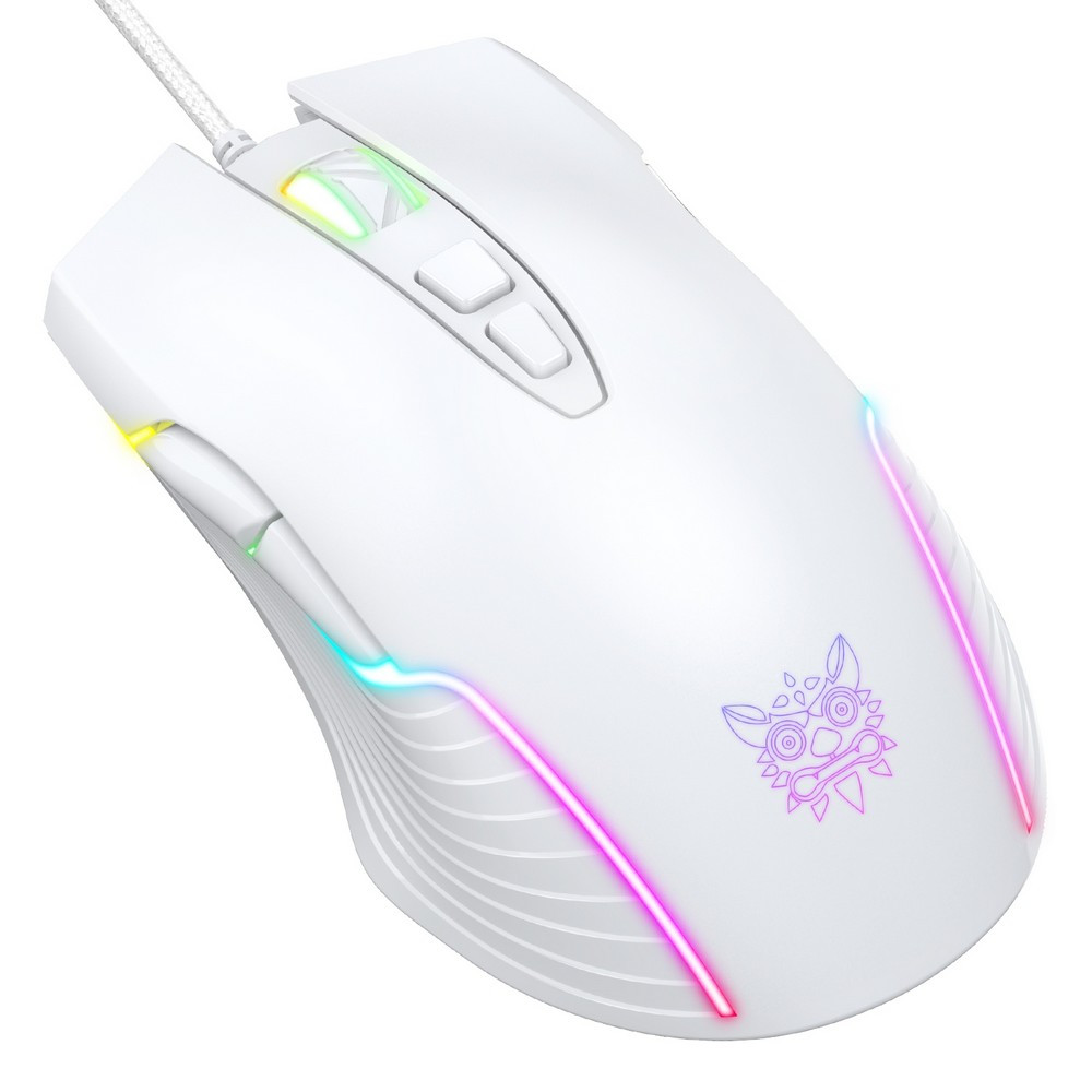 Onikuma CW905 RGB Vezetékes Gaming Egér - Fehér (SUNS0284-W)