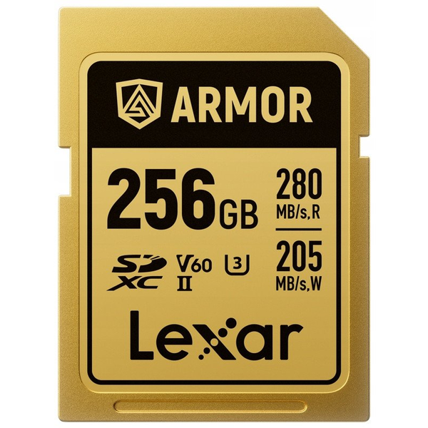 Lexar memory card SDXC 256GB Armor Gold UHS-II U3