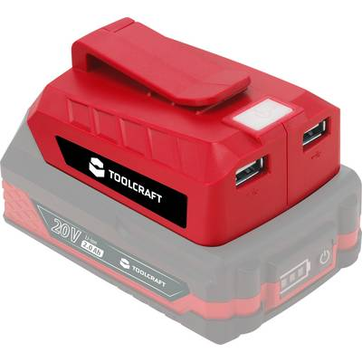 TOOLCRAFT SGA-010 serii TAWB-200 Töltő adapter 20 V-os akkumulátorokhoz (TO-6448065)