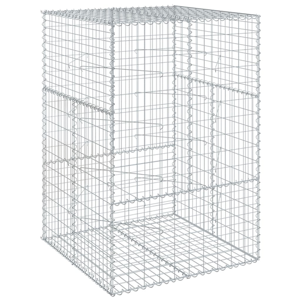 Cesta Gaviones Con Cubierta Hierro Galvanizado 100x100x150 Cm Vidaxl