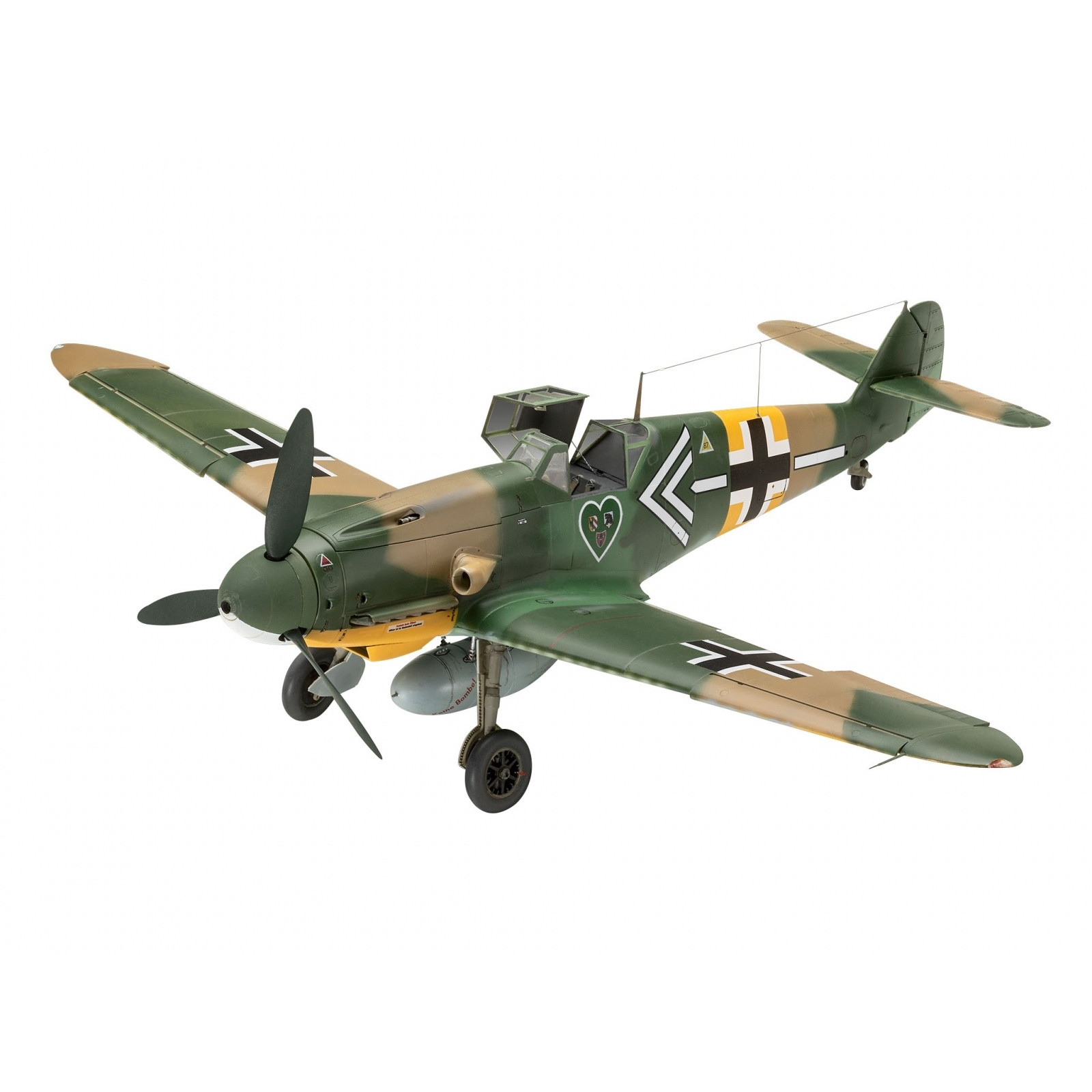 Revell Messerschmitt Bf109G-2/4 vadászrepülőgép műanyag modell (1:32) (03829)