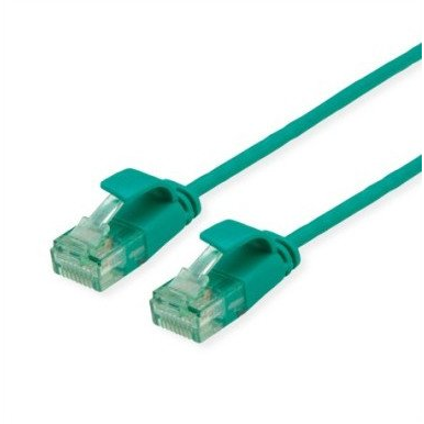 roline recycled material RJ45 Hálózatkabel Csatlakozókábel CAT 6A U/UTP 2.00 m Zöld Árnyékolatlan