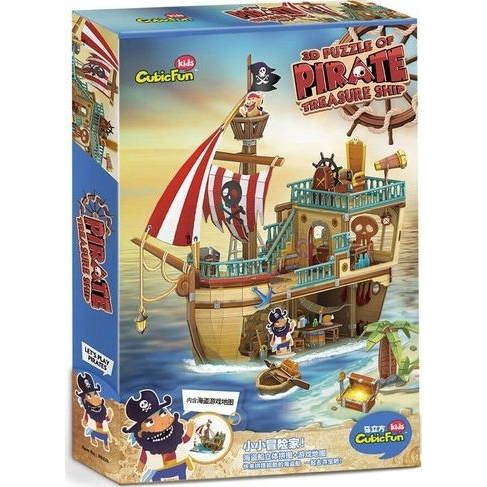 Cubicfun Kalózhajó 3D Puzzle - 157 db (306-P832)