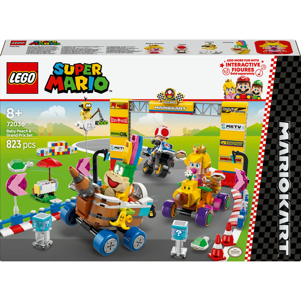 LEGO Super Mario Set Bebé Peach y Grand Prix, Juego de construcción +8 años - 72036