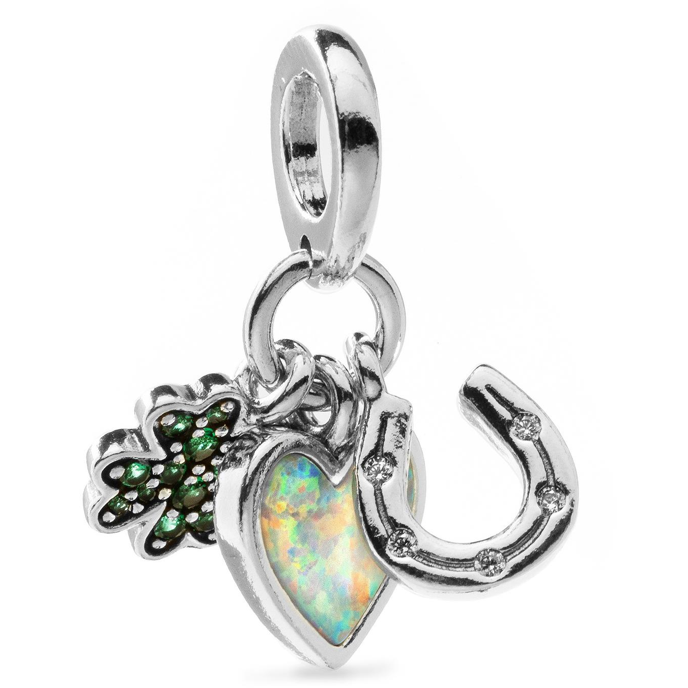 PANDORA 792755C01 Négylevelű lóhere, szív és patkó (Ag 925/1000, 2 g) (5700303060309)