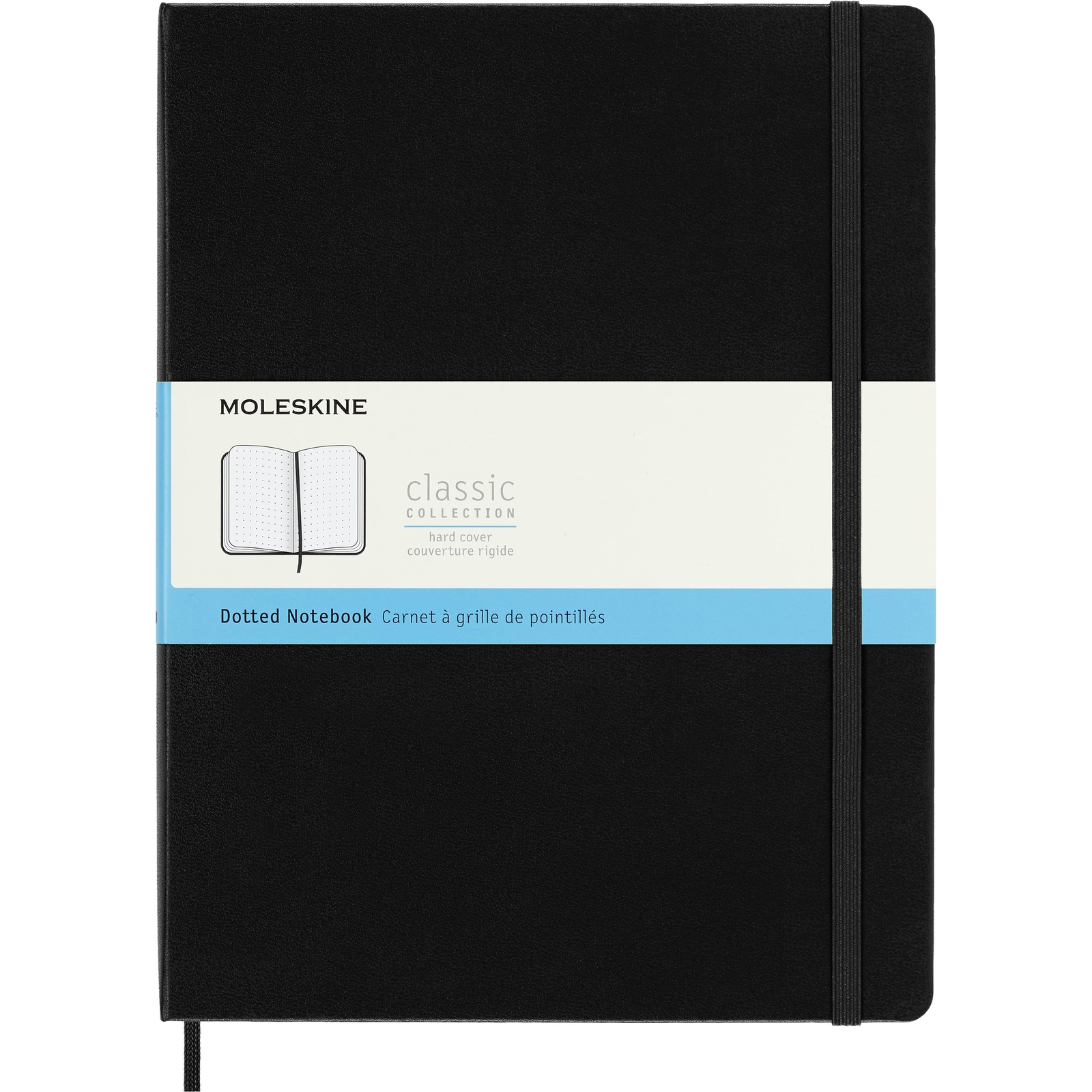 MOLESKINE XL, kemény kötés, pontozott, fekete (QP093)