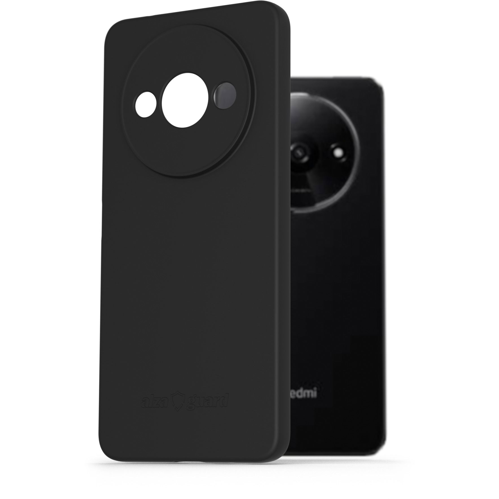 AlzaGuard Matte TPU Case Xiaomi Redmi A3 fekete tok (AGD-PCT407B)