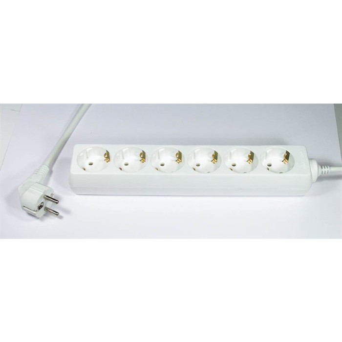 Tracon H6-5M Hordozható elosztó 5m - Fehér (H6-5M)