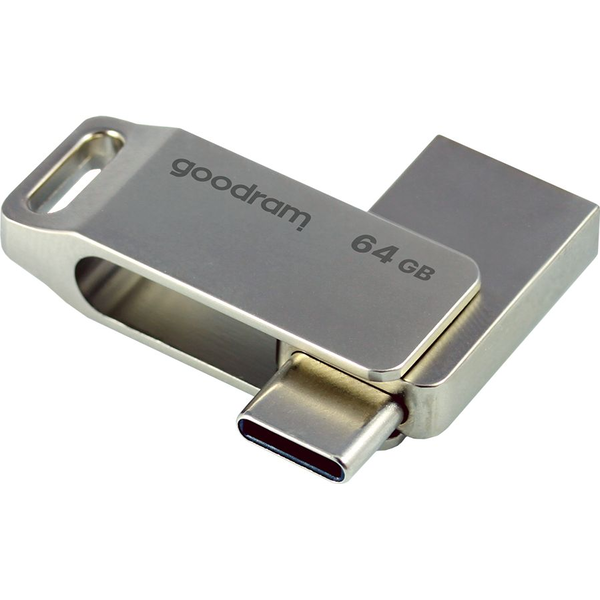 Goodram ODA3 unità flash USB 64 GB USB Type-A / USB Type-C 3.2 Gen 1 (3.1 Gen 1) Argento