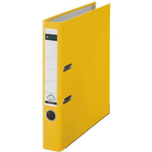 Leitz 180° Lever Arch File Plastic 50 mm raccoglitore ad anelli A4 Giallo