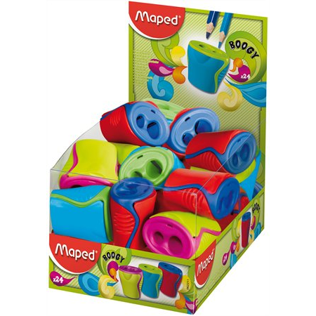 Maped Boogy kétlyukú hegyező display - Vegyes színek 24 db (062211)
