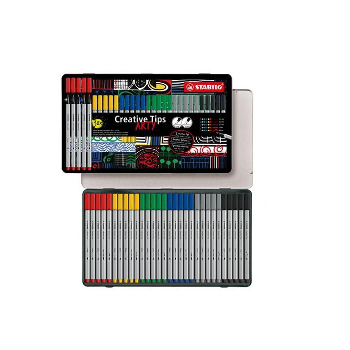 Stabilo Creative Tips ARTY Tűfilc készlet - Vegyes színek (30 db / csomag) (89/30-6-1-20)