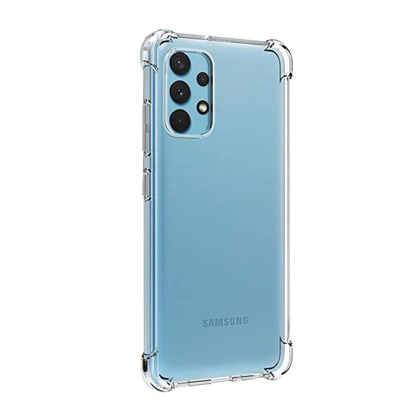 Szilikon telefonvédő (közepesen ütésálló, légpárnás sarok) ÁTLÁTSZÓ [Samsung Galaxy A32 4G (SM-A325)] (5996591111926)