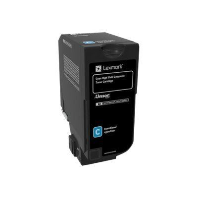 Lexmark 74C2HCE tonerpatron 1 stk Original Blå