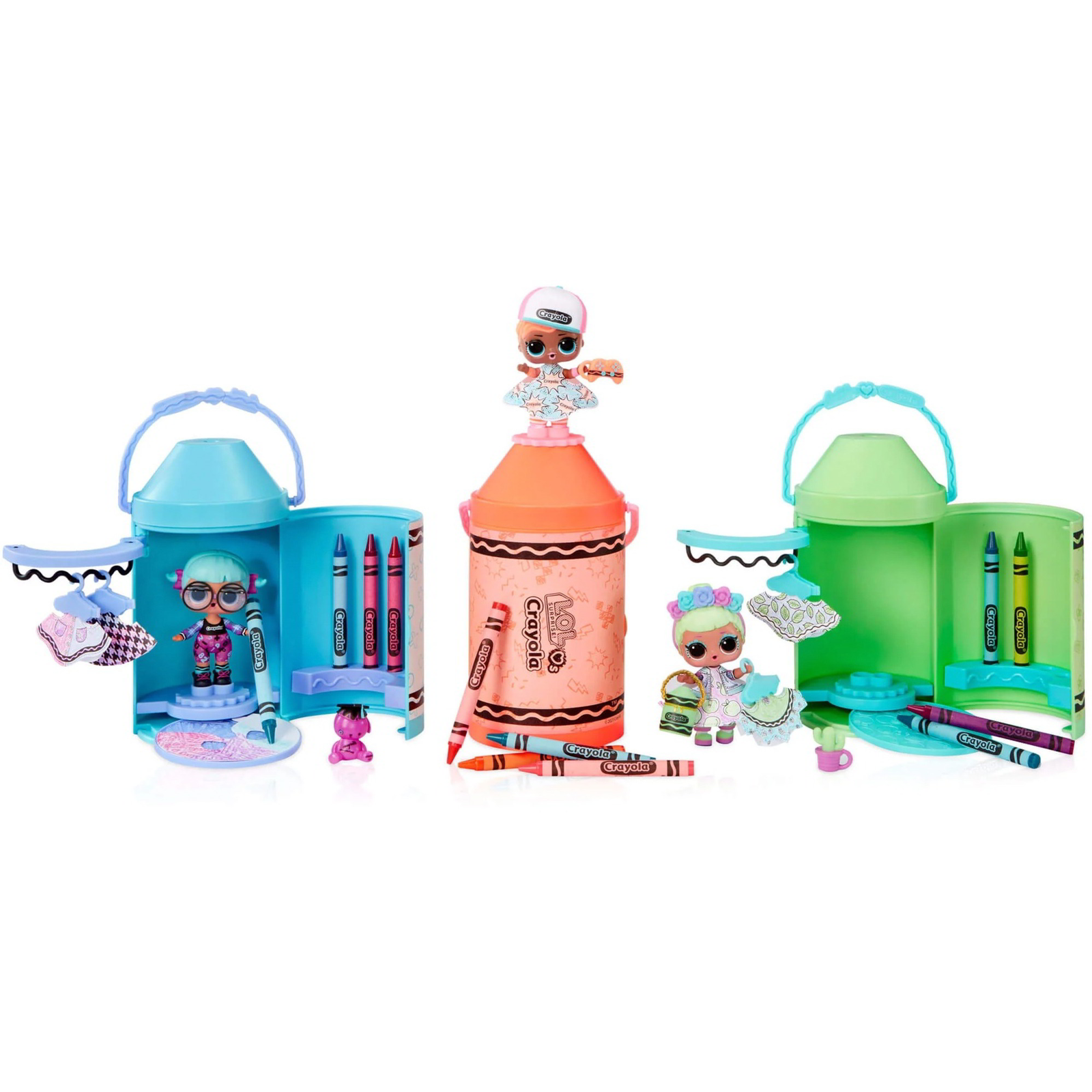 L.O.L. Surprise! Loves CRAYOLA Color Me Studio Asst in PDQ (505273-EUC)