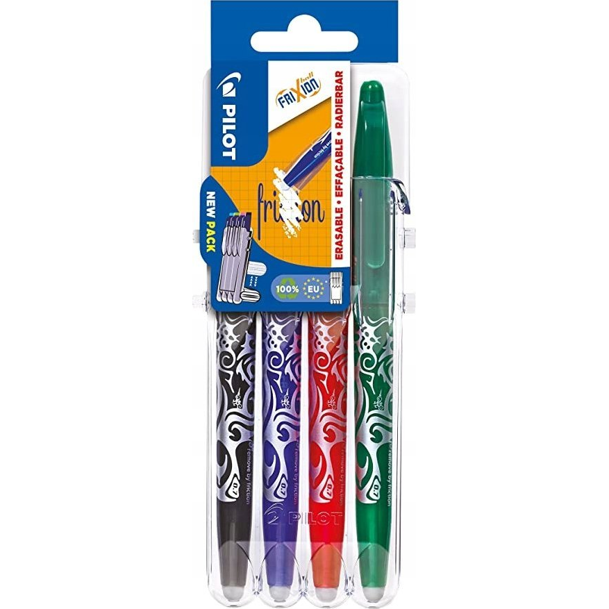 PILOT FriXion Ball 07 / 0,35 mm, Set2Go BASIC - 4 színű készlet (611399)