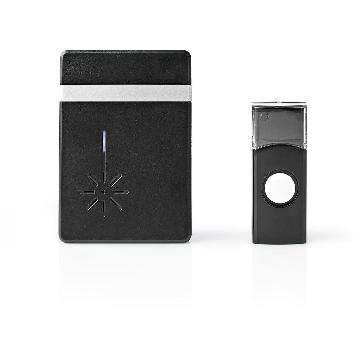 NEDIS Vezeték nélküli ajtócsengő-készlet DOORB212BK (DOORB212BK)