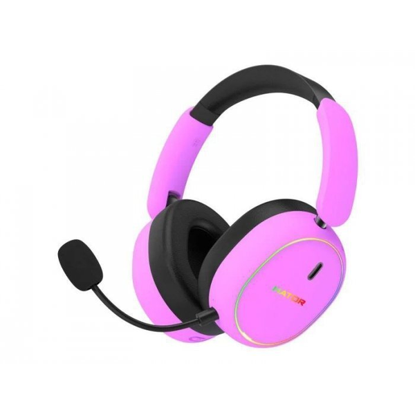 HATOR Phoenix 2 Wireless Headset Bedraad en draadloos Hoofdband Gamen USB Type-C / USB Type-A Bluetooth Violet