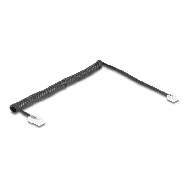 Delock Telefonkabel/Spiralkabel RJ11 St. zu RJ45 St. 2m S.