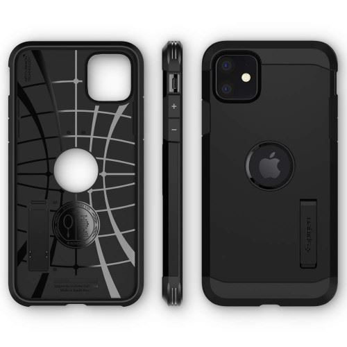 Spigen Tough Armor Apple iPhone 11 hátlaptok fekete (076CS27190) (076CS27190)