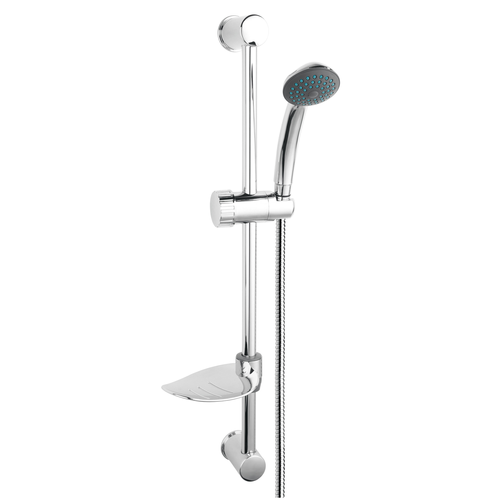 Ferro 1496 Simpla 1 Funkciós Zuhanyszett Szappantartóval - Fényes, Króm (N120)