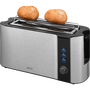 Prajitor de paine ECG ST 10630 inox , 1000 W, 2 felii, 6 niveluri de rumenire
