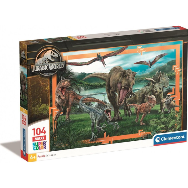 Clementoni Supercolor 23770 puslespil 104 stk Dinosaurer
