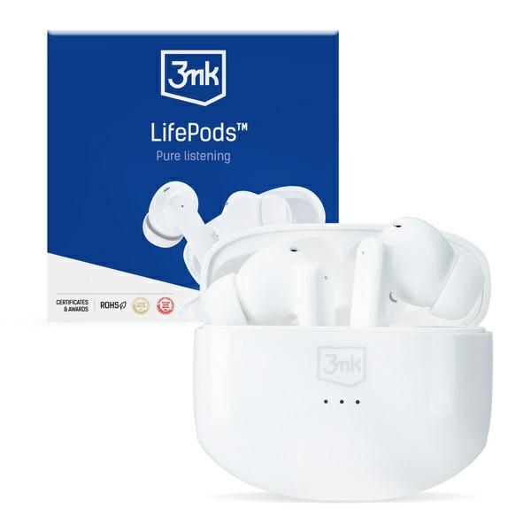 Слушалки 3MK LifePods, бели